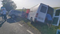 Accident cu victime încarcerate între Horia și Șiria