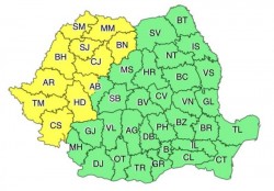 Galbenul, culoarea predominantă a Aradului…cel puțin din punct de vedere meteorologic