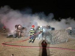 4 morți și 5 răniți în urma unui incendiu cu explozie la magistrala de gaz metan de la Călimănești, județul Vrancea