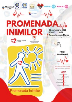 Promenada Inimilor 2023 - proiect comun al cluburilor Rotary Arad, Rotary Arad-Cetate, Rotary Curtici, Rotaract și Interact din județul Arad