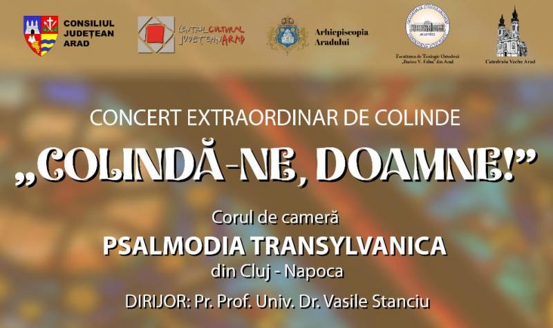 Corul de cameră PSALMODIA TRANSYLVANICA din Cluj-Napoca concertează la Arad