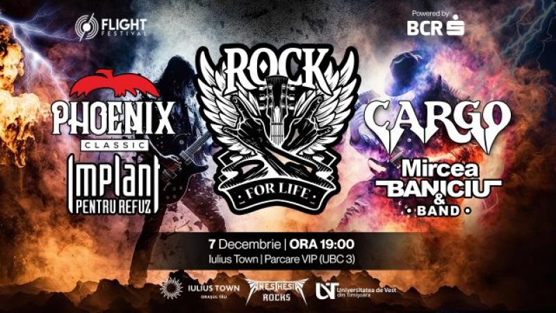 Rock pentru Timișoara: spectacol de închidere al Capitalei Culturale Europene cu Mircea Baniciu, Cargo, Phoenix și Implant pentru Refuz


