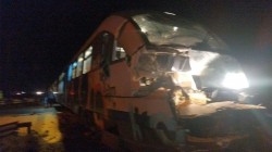 Coliziune între un tren și un camion încărcat cu porumb la trecerea la nivel dintre Nădab și Șimand