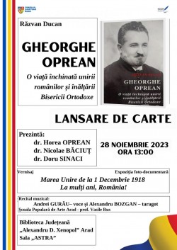 O lansare de carte despre iubirea de Neam și Biserică la Biblioteca Județeană „A.D. Xenopol” Arad