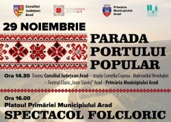 Parada Portului Popular la Arad, miercuri, 29 noiembrie