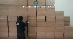 Mega captură de țigări în valoare de 1,5 milioane de euro, descoperite la P.T.F. Nădlac II