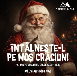 Întâlnește-l pe Moș Crăciun la Atrium Mall