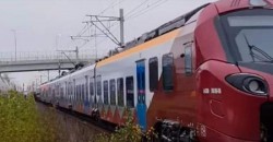 Primul tren electric cumpărat de România în ultimii 20 de ani a luat foc în timpul probelor