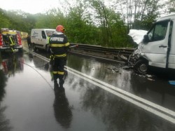 Accident mortal pe ciotul lipsă din autostrada A1 Nădlac – Deva. Circulația rutieră este deviată
