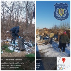 ”Penalii” din Arad folositori la strângerea gunoielor aruncate de nesimțiți pe domeniul public

