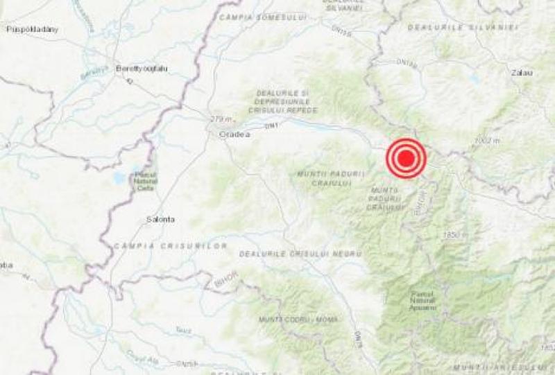 Cutremur în județul Bihor, la o distanță de 134 kilometri de Arad