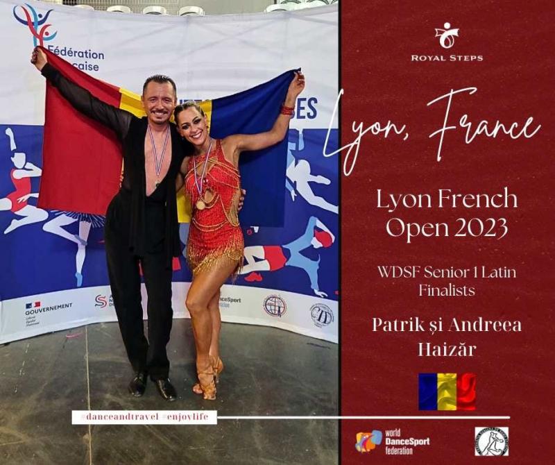 Andreea Silvana Haizar și Patrik Haizar la un pas de podium în Franța 