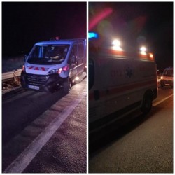 Accident, cu victimă transportată la Urgențe, pe autostradă între Pecica și Nădlac