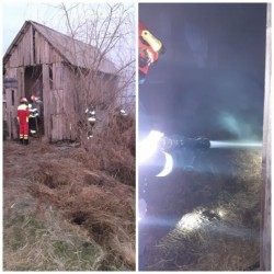 10 tone de fân s-au făcut scrum în urma unui incendiu în Târnova