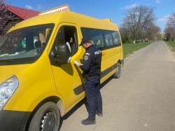 Acțiune de verificare a autovehiculelor destinate transportului de elevi