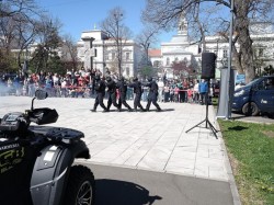 Galerie FOTO / Soare, zâmbete și culoare în Parcul Eminescu din Arad la Ziua Porților deschise organizată de Jandarmeria Arad