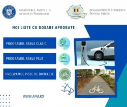 Noi dosare aprobate de AFM în cadrul programelor ”Rabla Clasic”, ”Rabla Plus” și ”Piste pentru biciclete”. Vezi lista