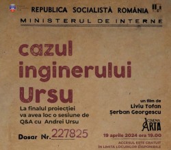 Documentarul „Cazul inginerului Ursu“, proiectat în prezența lui Andrei Ursu, la Cinematograful „Arta“