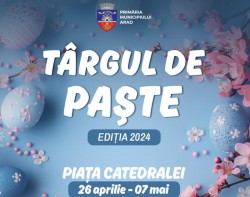 Târgul de Paște în Piața Catedralei în perioada 26 aprilie -7 mai 2024