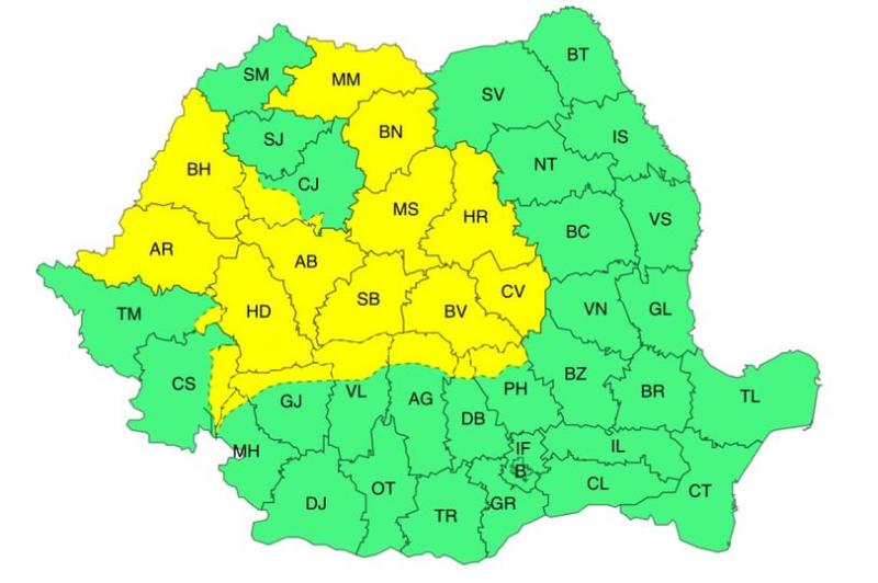 Nicio zi fără cod galben de instabilitate atmosferică