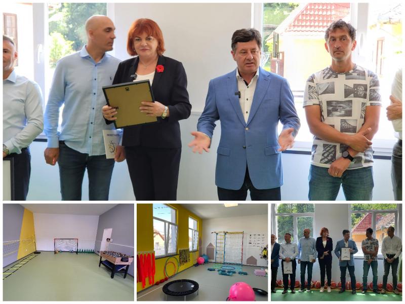 Cea mai frumoasă sală de sport din județul Arad a fost inaugurată, în satul Nadăș