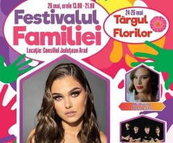 Târgul Florilor și Festivalul Familiei, două evenimente deja devenite tradiție, vor fi găzduite de  Consiliul Județean Arad