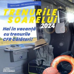 Din 14/15 iunie, toate trenurile duc la Marea Neagră . O garnitură va circula și pe ruta Arad – Constanța și retur