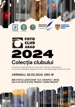 Vernisaj de fotografie la Bibliotecă: Colecția Foto Club Arad 2024

