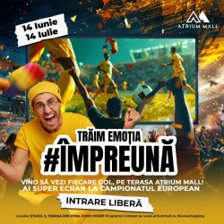 Trăim împreună emoția meciurilor de fotbal din acest sezon la Atrium Mall
