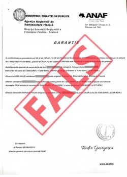 Tentativă de înșelăciune în numele Direcției Generale Antifraudă Fiscală (ANAF)