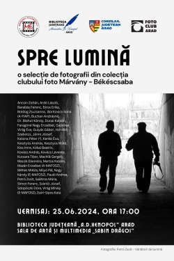 Vernisaj expoziției de fotografie: „Spre lumină", la Biblioteca Județeană