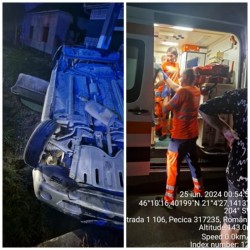 Accident grav cu 6 victime, dintre care 2 minori, în miez de noapte la Pecica