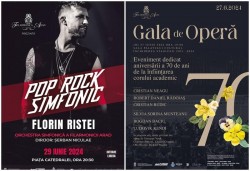 Pop Rock Simfonic în Piața Catedralei cu Florin Ristei și orchestra simfonică a Filarmonicii Arad
