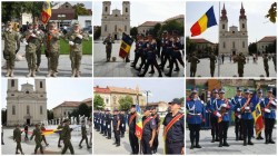 Ziua Drapelului Național marcată la Arad în piața Catedralei