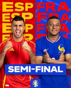 CLIPA DE EURO: După cele două finale din sferturi, vom avea parte de o altă finală  în semifinale, Spania – Franța