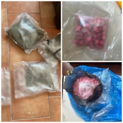 Traficant de droguri prins în flagrant delict în timp ce vindea 2 kilograme de cannabis și 777 de comprimate ecstasy. Percheziții domiciliare

