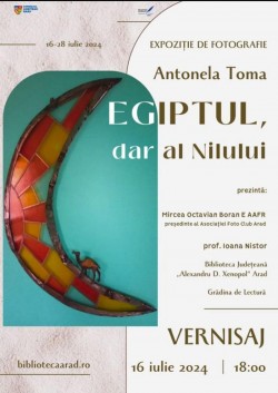  „Egiptul, dar al Nilului” – o călătorie vizuală, la Bibliotecă