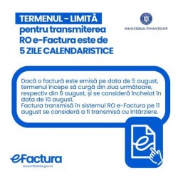Cum se calculează termenul de transmitere a facturilor în sistemul național RO e-factura