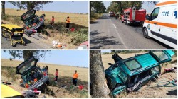 Accident grav cu patru victime din care una decedată, pe drumul județean Arad-Iratoșu