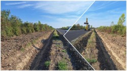 Au început lucrările la șanțurile de pe drumul județean Seleuș-Șicula