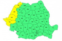 Galbenul va fi la putere și miercuri la Arad