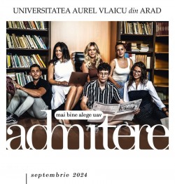 Admiterea de toamnă la Universitatea „Aurel Vlaicu” din Arad