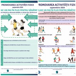 Zilnic un pas în plus pentru sănătate. Campania lunii septembrie 2024 la DSP Arad