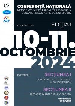 Conferința Națională la UAV – ”Metode actuale de predare și pregătire în educație fizică și antrenament sportiv”