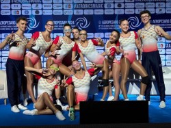Gimnasta Melissa Fărcuța de la CSM Arad, triplu medaliată la Mondialul de aerobic pentru juniori 