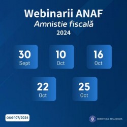 ANAF te învață prin seminarii online cum funcționează amnistia fiscală