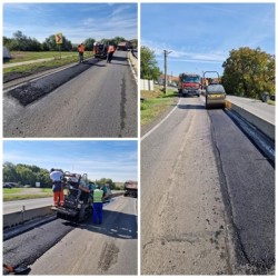 Se fac cârpeli pe DN 69 între Orțișoara și Vinga