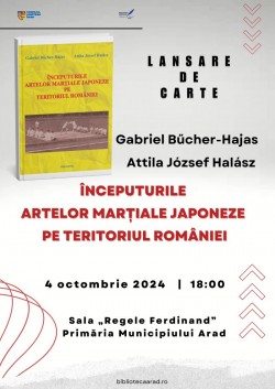 O inedită lansare de carte despre artele marțiale japoneze pe teritoriul României