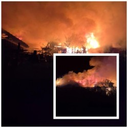 Incendiu în noapte la o gospodărie de pe strada Muncii din Arad