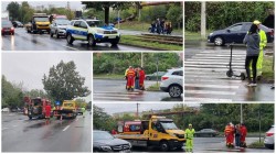 Tânără pe trotinetă lovită de o mașină pe Bd. Titulescu